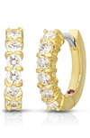 Roberto Coin 18k Yellow Gold Perfect Diamond Hoop Earrings In Yellow Gold