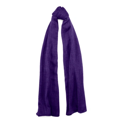Polo Ralph Lauren Cashmere Scarf In Purple