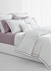 Polo Ralph Lauren Spencer Sateen Border Duvet Cover In Light Blue