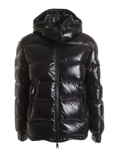 Moncler Maire Black Down Jacket Featuring Removable Hood