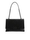 OFF-WHITE DIAG EMBOSSED MEDIUM SHOULDER BAG IN BLACK