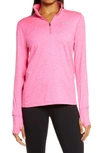 Nike Women's Element Dri-fit Half-zip Running Top In Hyper Pink/ Reflective Silv