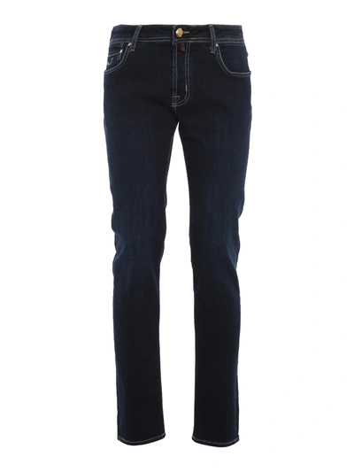 Jacob Cohen Style 622 Denim Jeans In Blue In Dark Wash