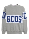Gcds Cotton Crew-neck Sweatshirt In Grey