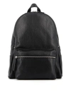 Orciani Micron Grainy Leather Backpack In Black