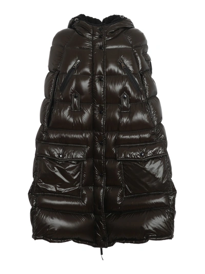 Moncler Congloue Cape In Green In Dark Green