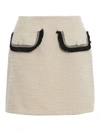 BE BLUMARINE BOUCLE WOOL BLEND MINI SKIRT