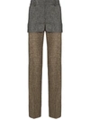 STEFAN COOKE TAILORED CONTRAST PANEL TROUSERS