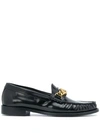 SANDRO CHAIN-EMBELLISHED LOAFERS