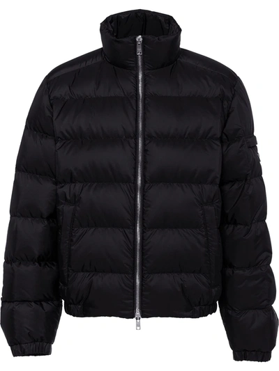 Prada Re-nylon Down Jacket In Black