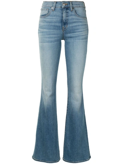 Veronica Beard Crosbie High-rise Flared Jeans In Blue