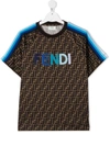 FENDI TEEN FF图案T恤