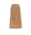 POLO RALPH LAUREN SUEDE MIDI SKIRT,P00485732