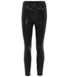 J BRAND LILLIE SNAKE-EFFECT LEATHER trousers,P00519384