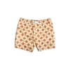 FAR AFIELD Print Swim Shorts - Blazing White / Toasted Orange