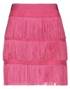 Alberta Ferretti Charleston Style Fringed Mini Skirt J01251616217 In Fuchsia