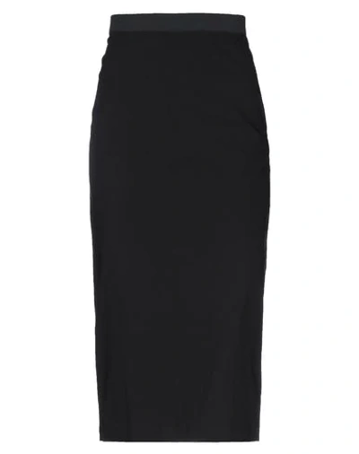 Liviana Conti Woman Midi Skirt Black Size 2 Viscose, Polyamide, Elastane