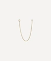 Maria Tash Long Single Chain Connecting Charm In Gold