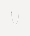 Maria Tash 14ct Long Single Chain Connecting Charm In White Gold