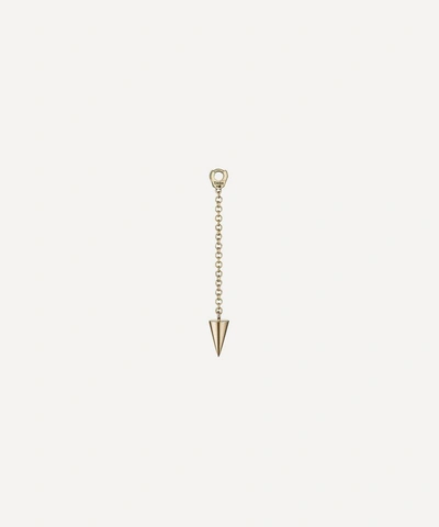 Maria Tash Short Pendulum Charm With Short Spike In Gold