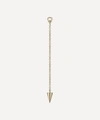 Maria Tash Spike & Handcuff Pendulum Earring Charm In Gold