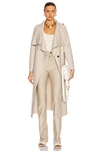 Harris Wharf London Women Volcano Coat Pressed Wool In Cream