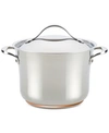 ANOLON NOUVELLE COPPER STAINLESS STEEL 6.5-QT. STOCKPOT WITH LID