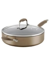 ANOLON ADVANCED HOME HARD-ANODIZED NONSTICK 5-QT. SAUTE PAN WITH HELPER HANDLE