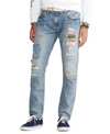 Polo Ralph Lauren Sullivan Slim Fit Repaired Jeans In Arroyo