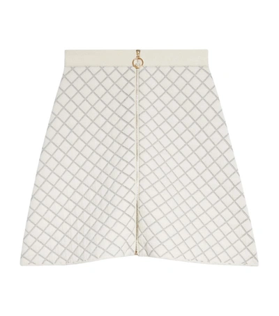 Sandro Hamyl Quilted Skirt In Nocolor