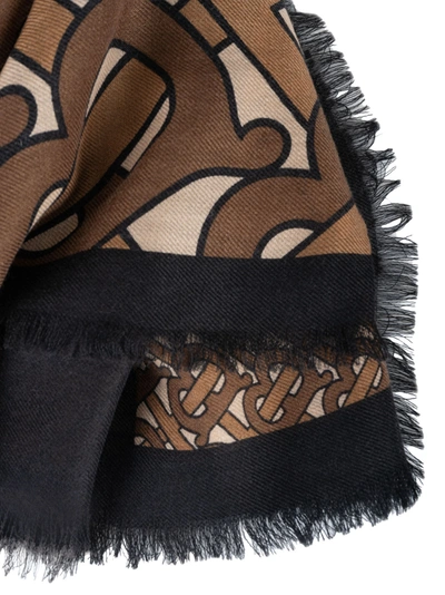 Burberry Horseferry Scarf In Bridle Brown