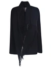 MONCLER FRAYED EDGE CAPE,11534351