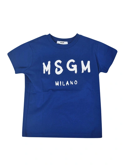 Msgm Kids' Milano T-shirt In Royal