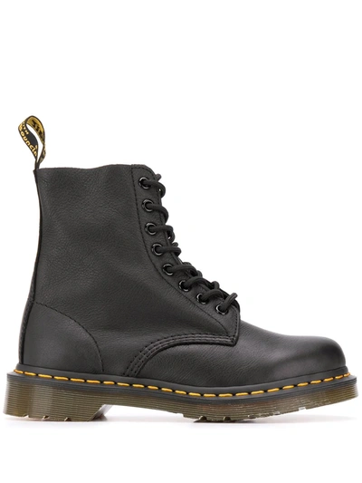 Dr. Martens Vintage 1460 Lace-up Leather Boots In Black