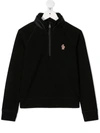 MONCLER LONG SLEEVE PADDED COLLAR JUMPER