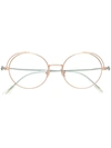 JIMMY CHOO SUN ROUND FRAME GLASSES