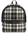 SAINT LAURENT CAMP TARTAN BACKPACK