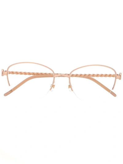 Elie Saab Cat-eye Frame Glasses In Pink