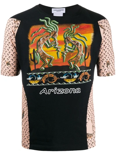 Marine Serre Arizona Print T-shirt In Black