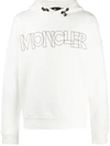 MONCLER LOGO-PRINT LONG-SLEEVED HOODIE