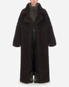 DOLCE & GABBANA DOUBLE-BREASTED SHEARLING COAT