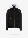 Moose Knuckles Bomber Ballistic - Down Jacket With Fur In Black