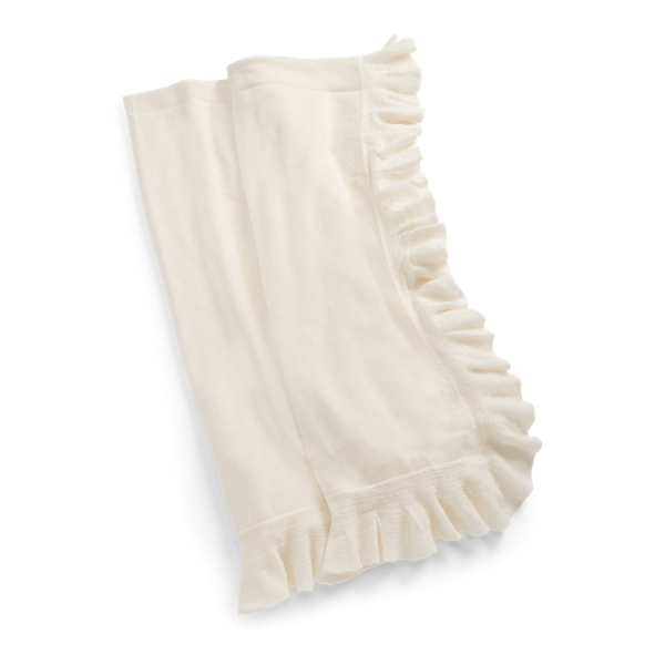 Ralph Lauren Whitney Cashmere Throw Blanket In Cream