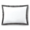 Ralph Lauren Organic Sateen Border Sham In Graphite