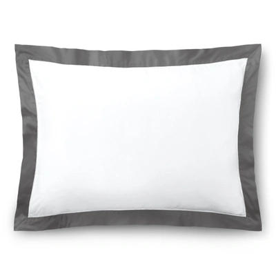 Polo Ralph Lauren Organic Sateen Border Sham In Graphite