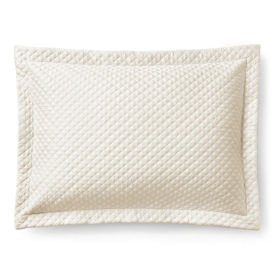 Ralph Lauren Argyle Quilted Sateen Sham In Parchment