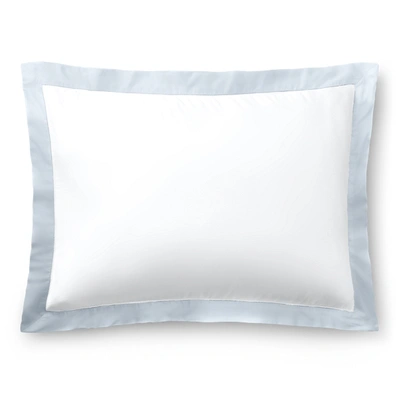 Polo Ralph Lauren Organic Cotton Sateen Border Sham In Blue Hyacinth