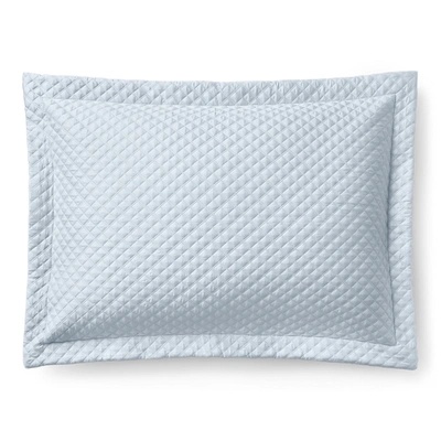 Ralph Lauren Argyle Quilted Sateen Sham In Blue Hyacinth