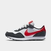 Nike Big Boys Md Valiant Casual Sneakers From Finish Line In Grey Fog/university Red/dark Smoke Grey
