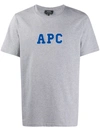 Apc Gael Embroidered Logo T-shirt In Grey